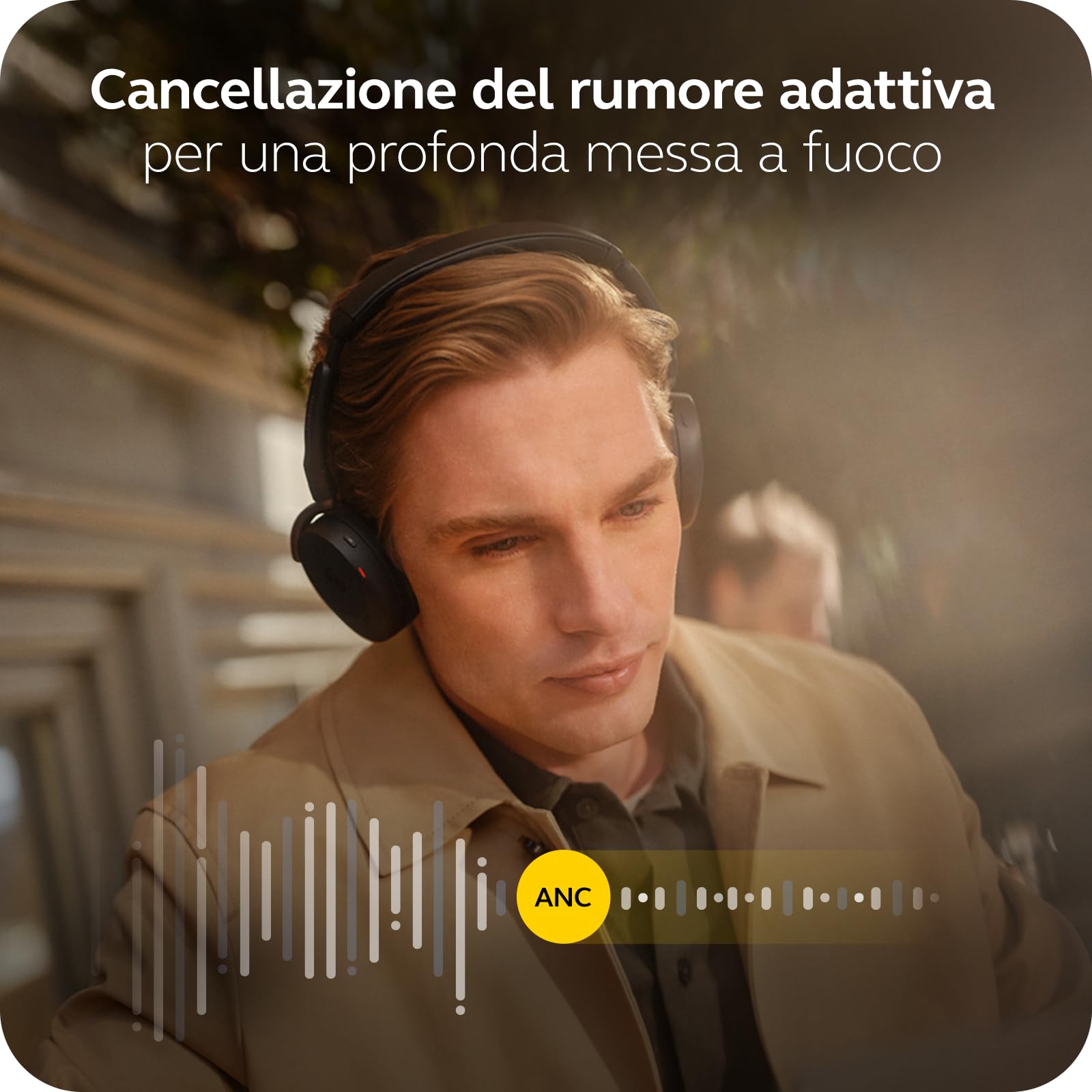 Jabra Evolve3 65 Flex cuffie con microfono wireless Bluetooth, USB-A, MS Teams