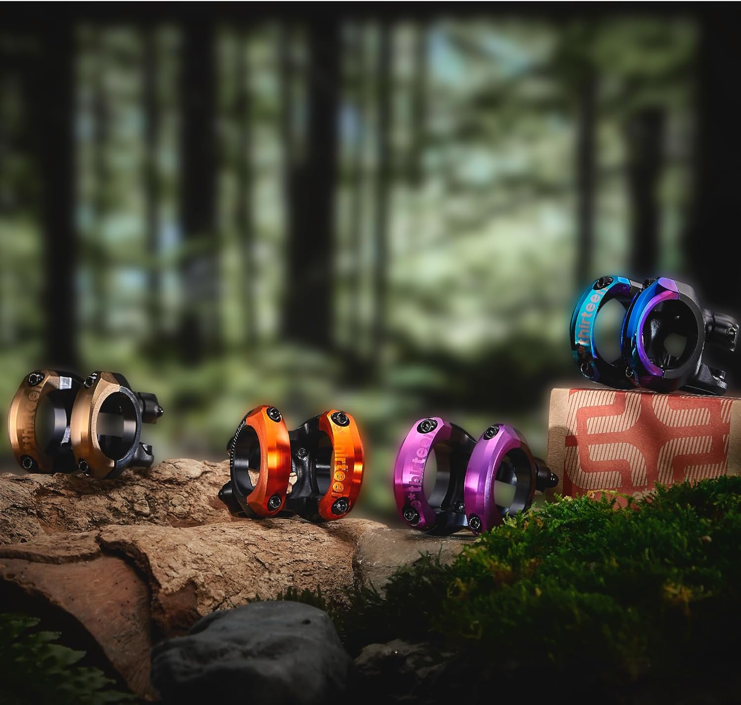 e*thirteen Plus 35 MTB Stem - 35mm Clamp, 7050 Aluminum, 40/50mm Length, Color Options, Mountain Bike, XC, Enduro Trail, DH