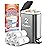 2 Gallon 130 Counts (fit 1.8-2 Gal) Small Trash Bags Garbage Bags by RayPard, 6-7.5 Liter Waste Basket Liners fit 1.6-2, 2.1, 2.2 Gal Trash Can for Home Office Kitchen Bathroom Bedroom, Clear
