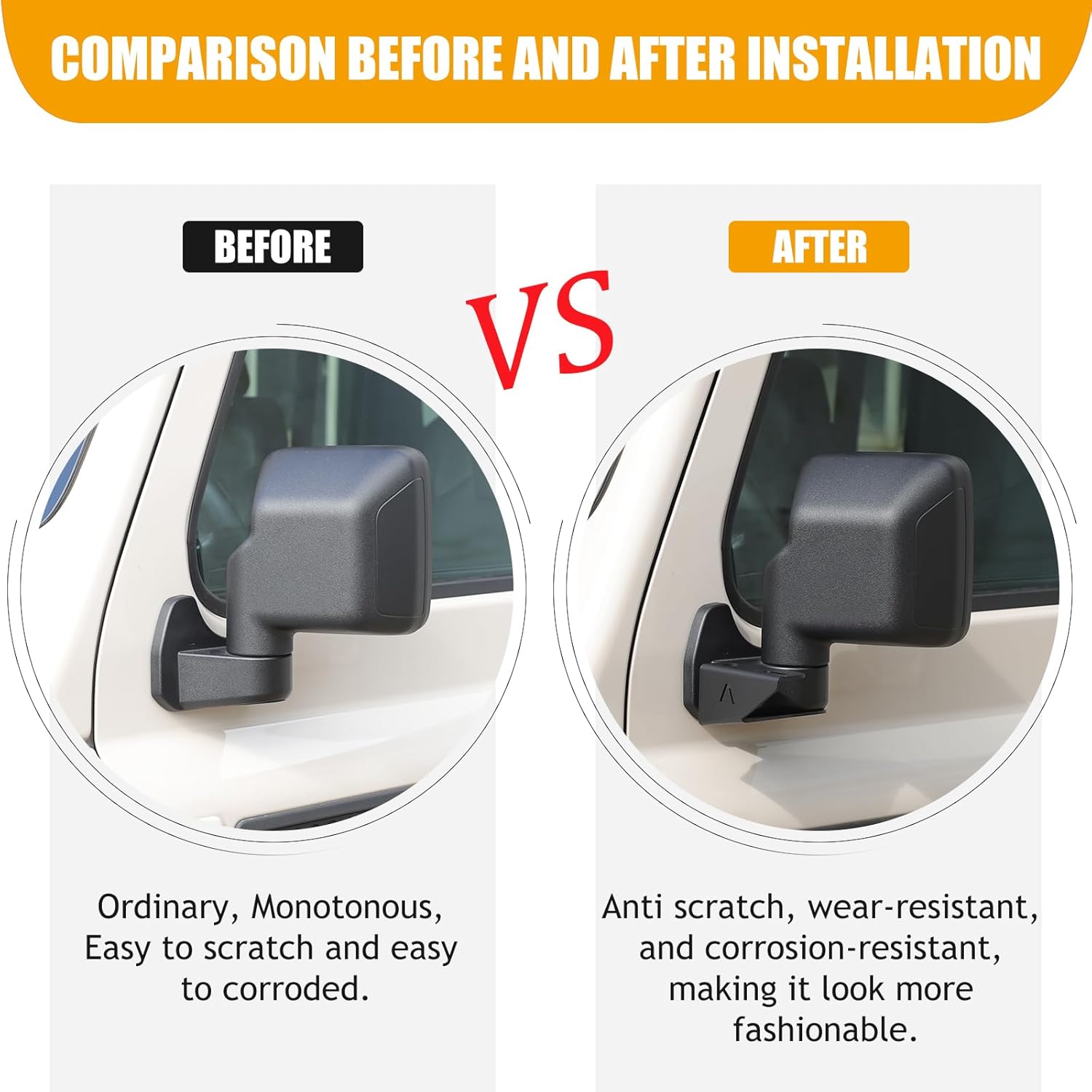 Rearview Mirror Light Bracket Compatible with INEOS Grenadier 2022-2025 A Pillar Mirror Ditch Auxiliary Offroad Work LED Light Pod Mounting Bracket Accessories (Left)