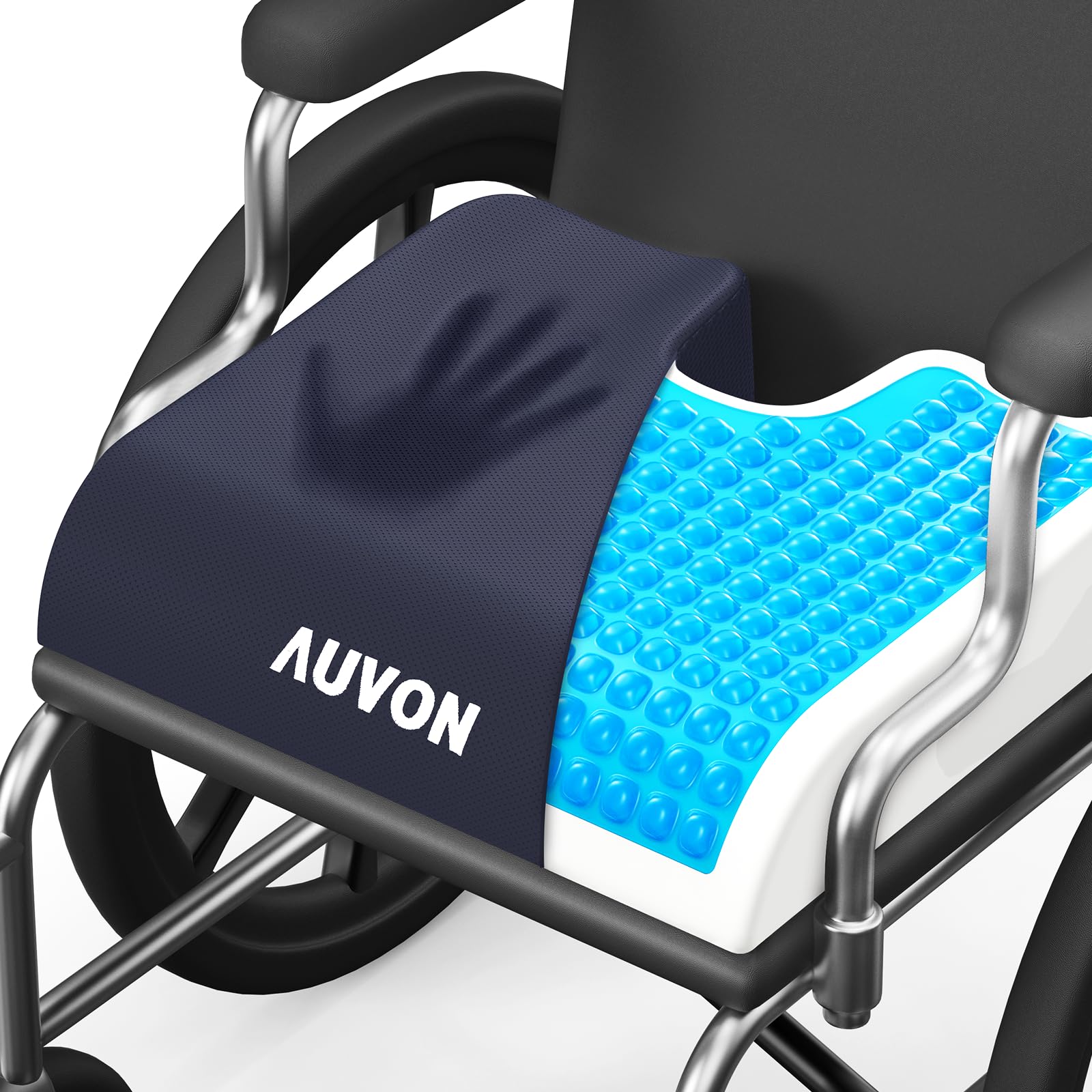 AUVON Gel Wheelchair Seat Cushion, Relieve Sciatica