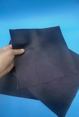 Miniatura 3 de Bioristar Piezas de cuero genuino de grano natural para trabajo de cuero, 0.069 a 0.069 pulgadas de grosor, restos de cuero cuadrados para