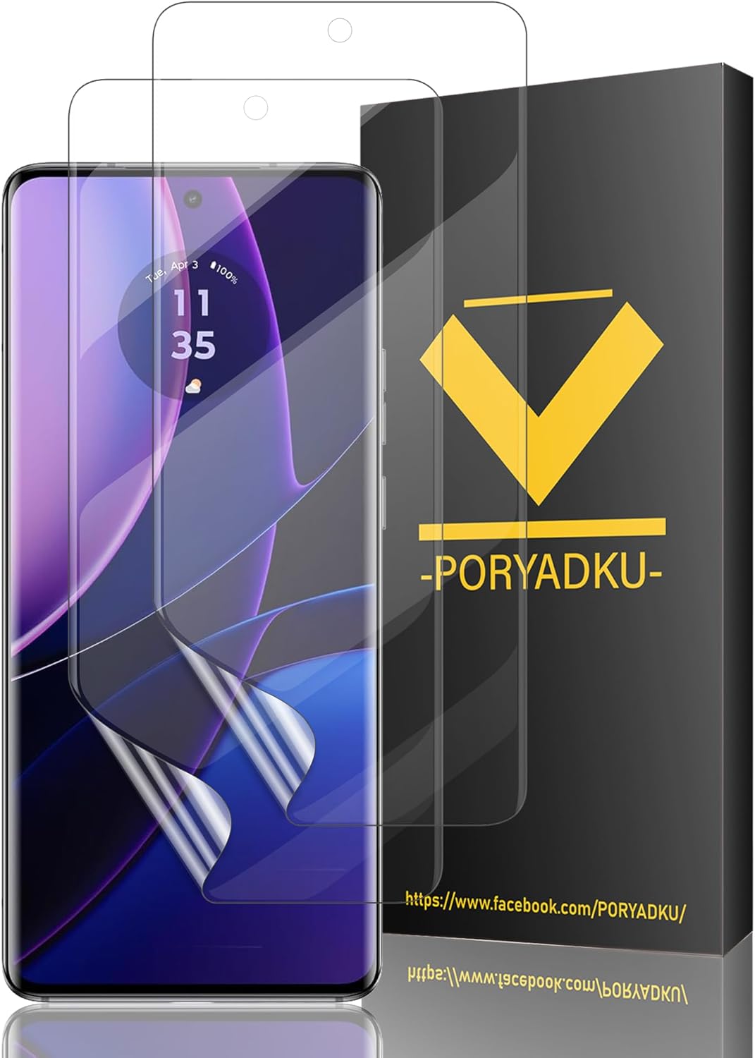 WILLONE 2 Pcs For Edge 2023 Screen Protector [Not Glass], High Clarity, Case Friendly, Bubble Free, Touch Sensitive, For Motorola Edge 2023