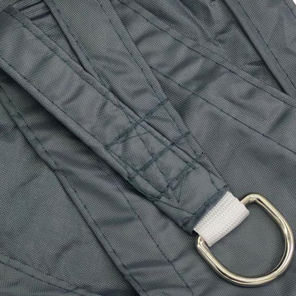 Sonnensegel, rechteckig, 4 x 8 m, 95 % UV-Schutz, Sonnenschutz, Markise, Vordach, wasserdicht, Sonnenschutz für Garten, Outdoor, Terrasse, Party, Pergola, Balkon, Dunkelgrau