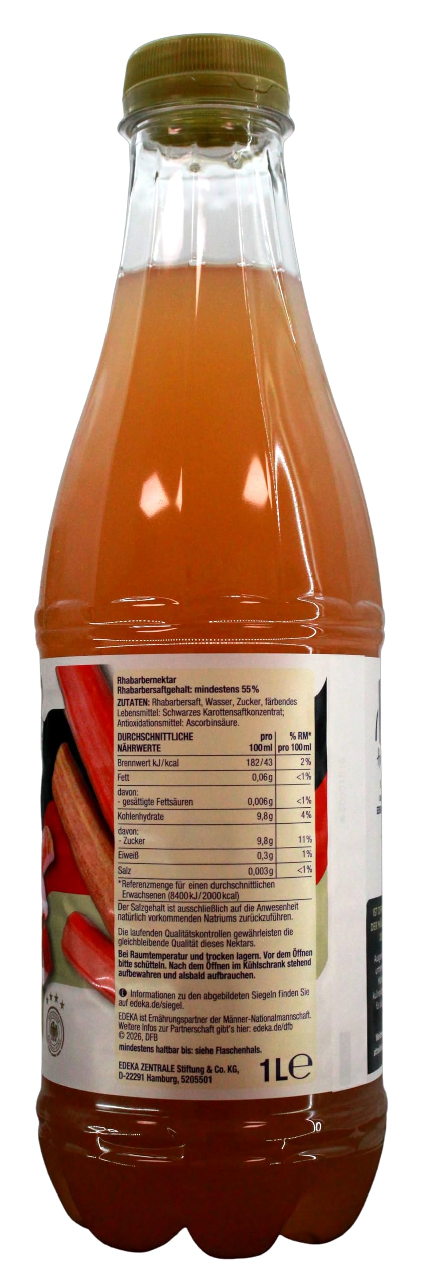 Herzstücke Rhabarber Saft, 12er Pack (12 x 1 l) EINWEG