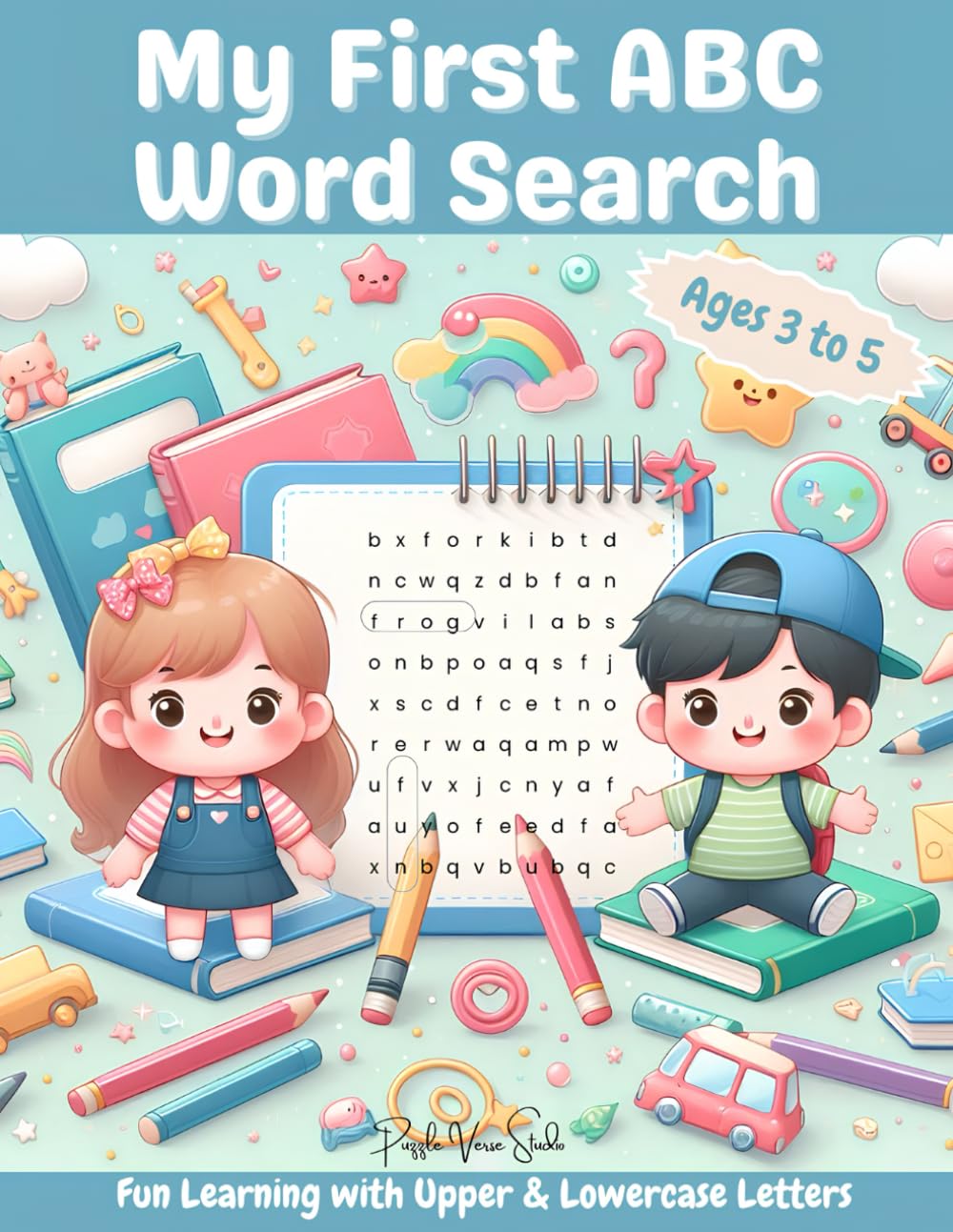 My First ABC Word Search: Fun Learning with Upper & Lowercase Letters: A Fun & Easy Puzzle Book to Help Kids Learn Their ABCs, Recognize Letters, and Build Early Vocabulary