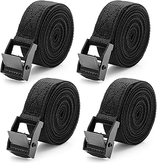 Cozary 4 Piezas Cinchas de Amarre 2M, Eslingas con Carraca 20MM, Cinchas de Amarre Pequeñas Rapido, Correa de Amarre par...