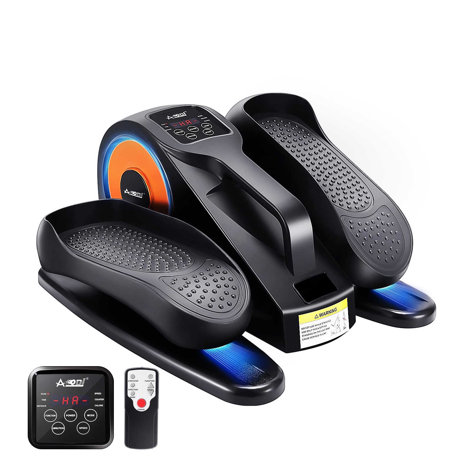 Photo 1 of Under Desk Elliptical Machne, Motorized Sitting Pedal Exerciser with Remote Control, Quiet Portable Leg Exerciser While for Teens Adults & Seniors Orange