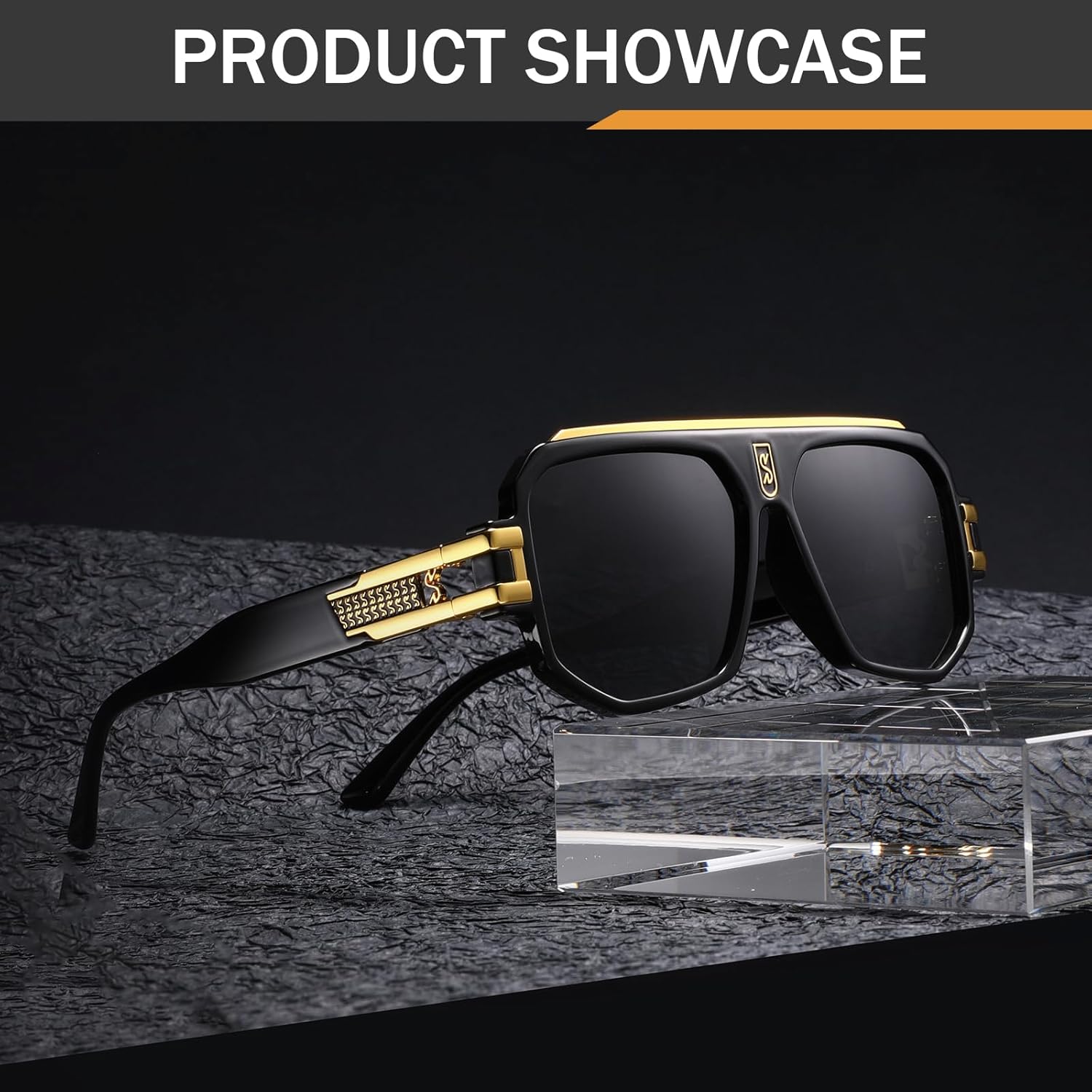 Retro Polarized Pilot Sunglasses Men Women Vintage Square Metal Designer Style 80s Shades Eyewear - Image 3