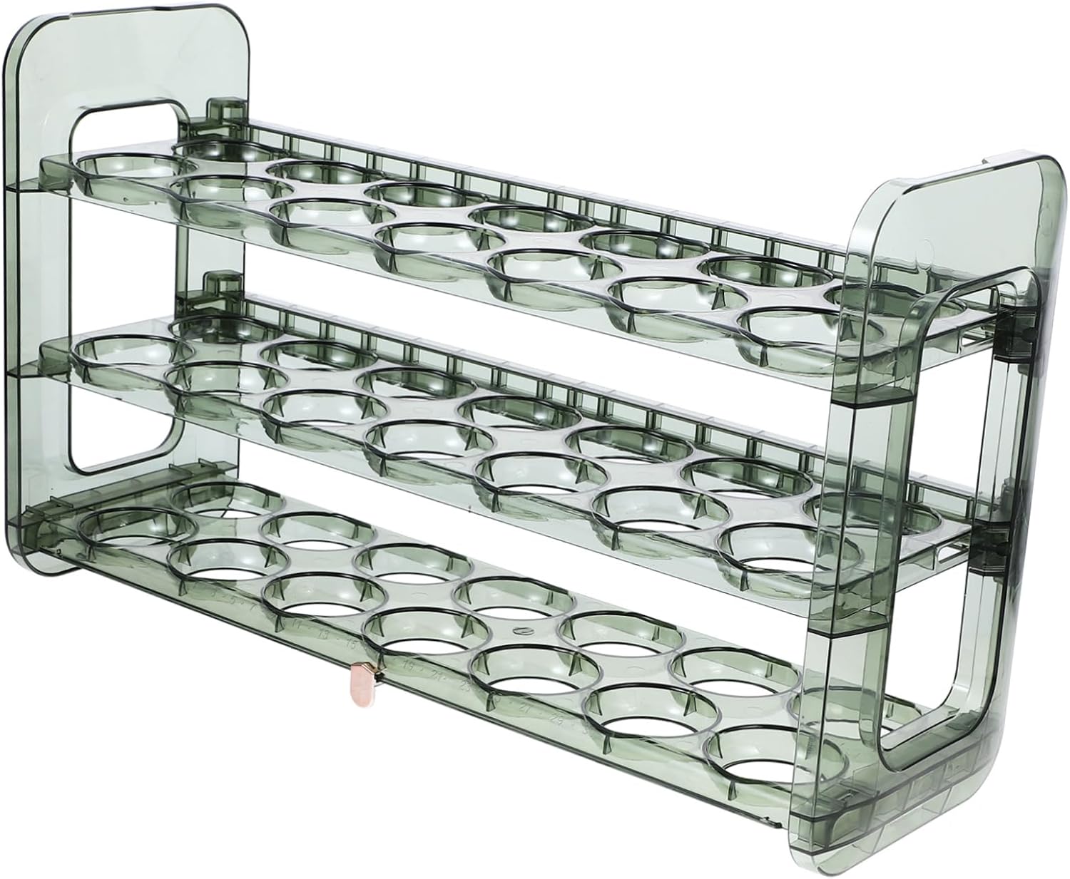 Egg Preservation Holder Multi-grid Egg Storage Box for Refrigerator Design for Kitchen Organization Easy to Clean Large Light Green