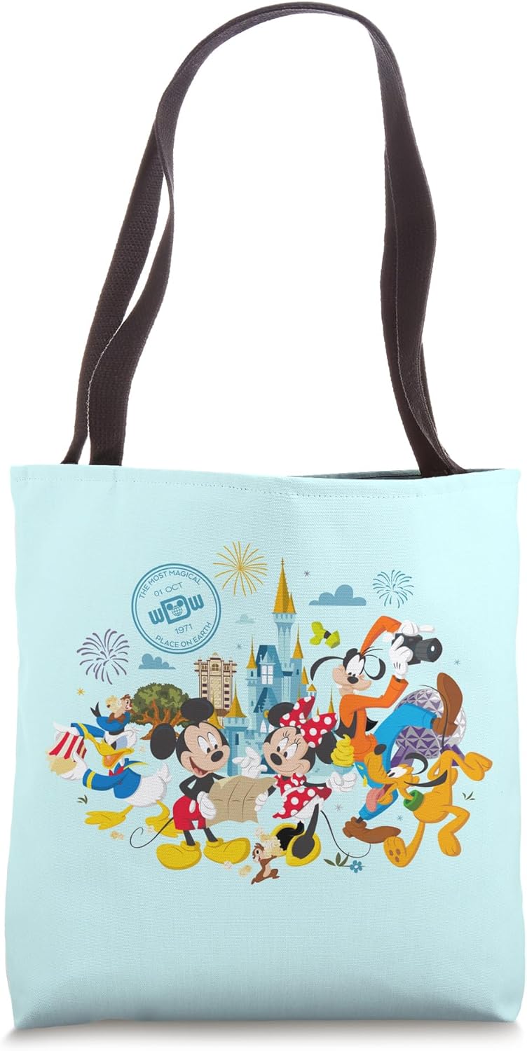 Walt Disney World 50th Anniversary Mickey and Friends Tote Bag