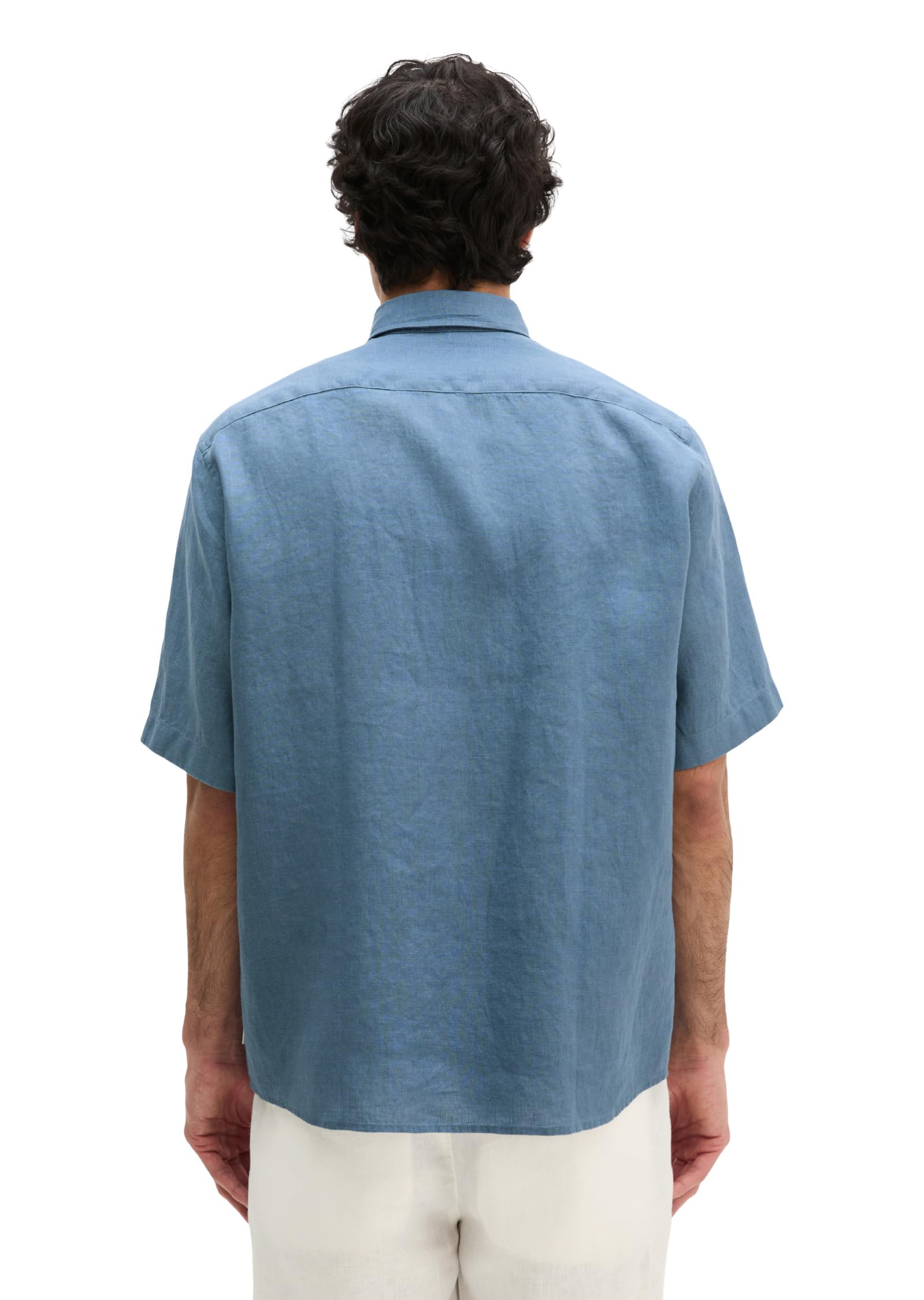 Marc OߴPolo Uomo Camicia in Lino a Maniche Lunghe Regular Fit