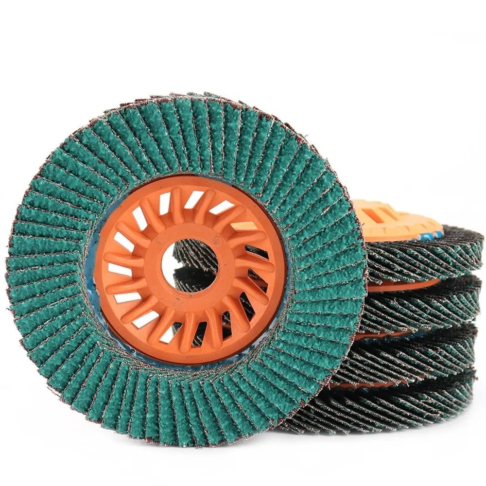 5/10Pc 4inch Flat Flap Disc Cut Off Wheel Cutting Disc Nylon Fiber Polishing Wheel Rotary Tool Set for Angle Grinder Accessories,10Pcs Cutting Disc