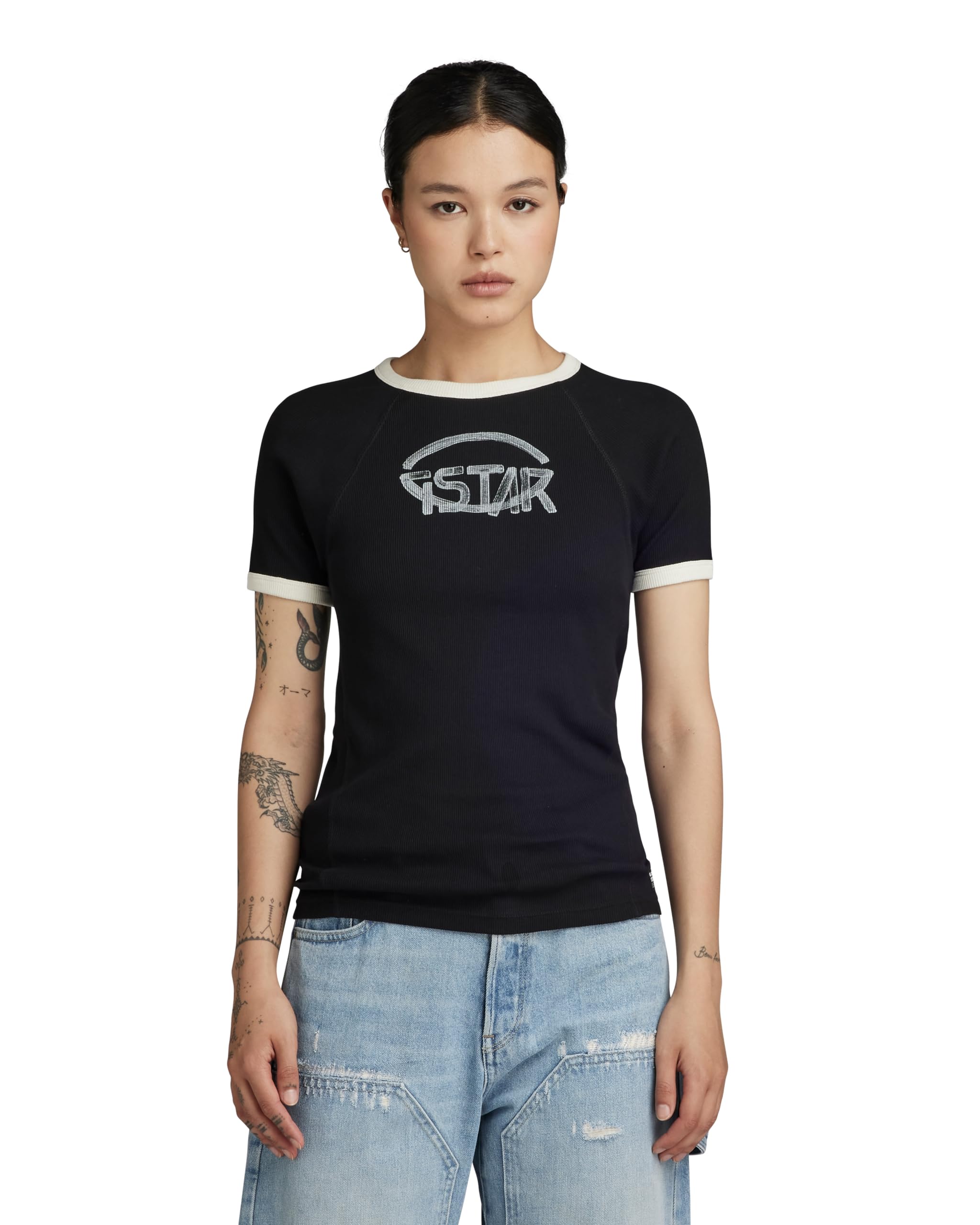 G-STAR Damen Army Ringer Slim Top