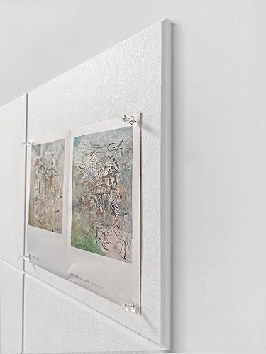 Vista 115 de Tablero de anuncios de fieltro azul de 47 x 35 pulgadas, alternativa de tablero de anuncios de corcho grande para oficina, hogar y aula, azulejos