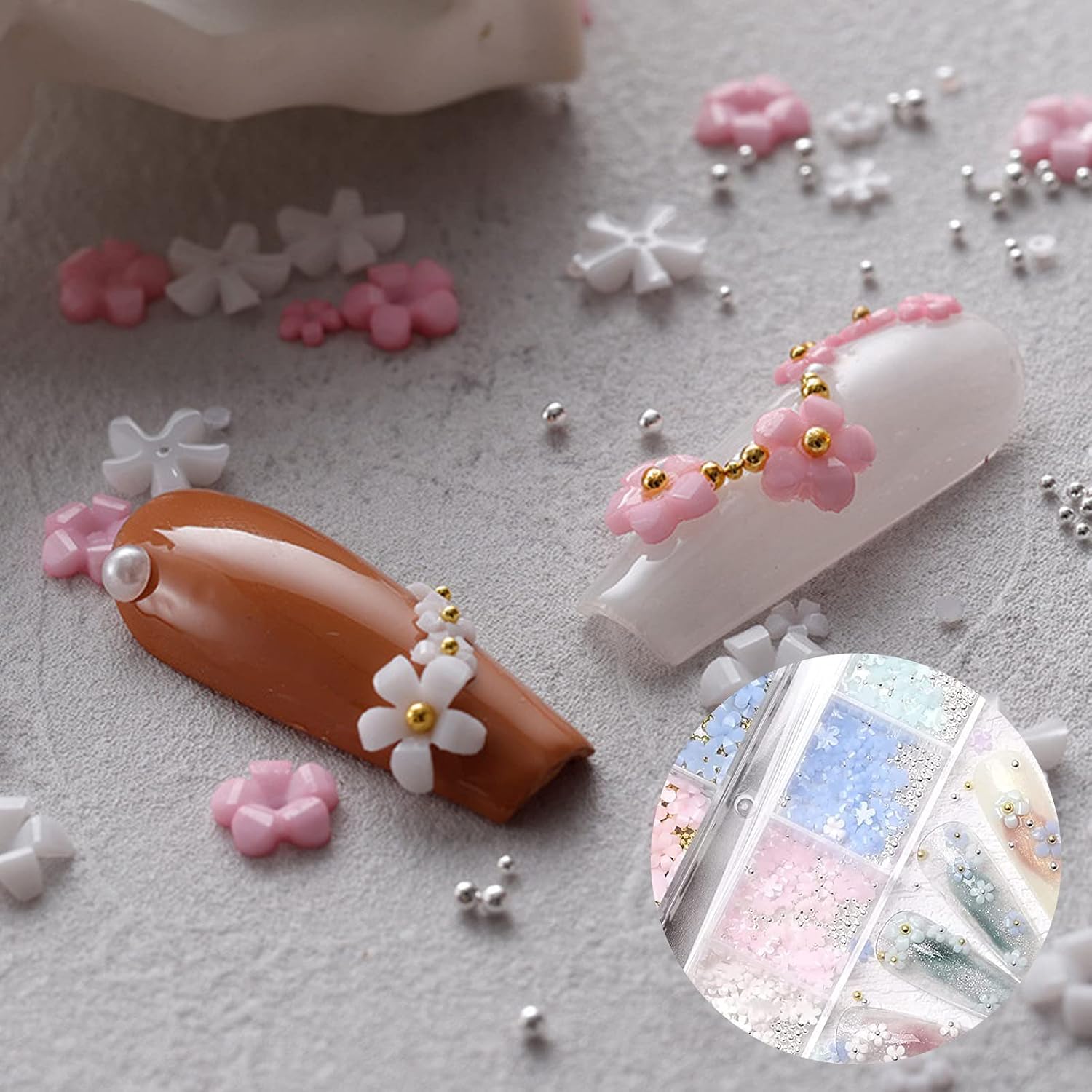 3D Flower Nail Charms - Image 4