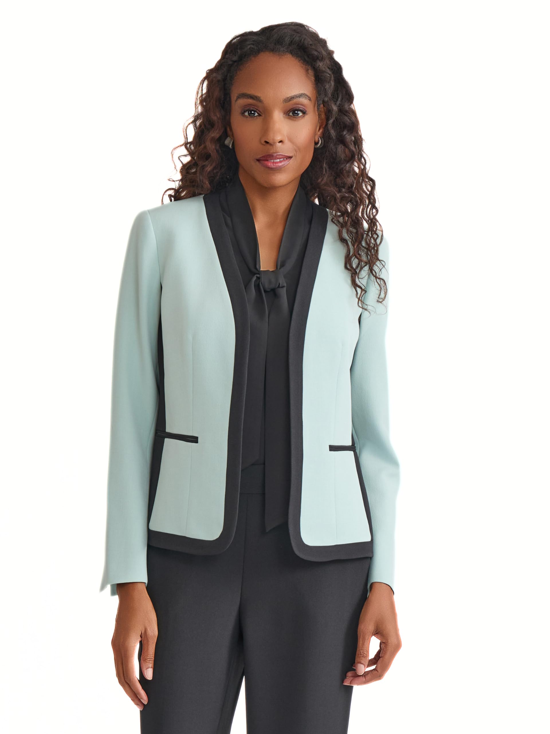Kasper Womens Cardi with Combo Framing