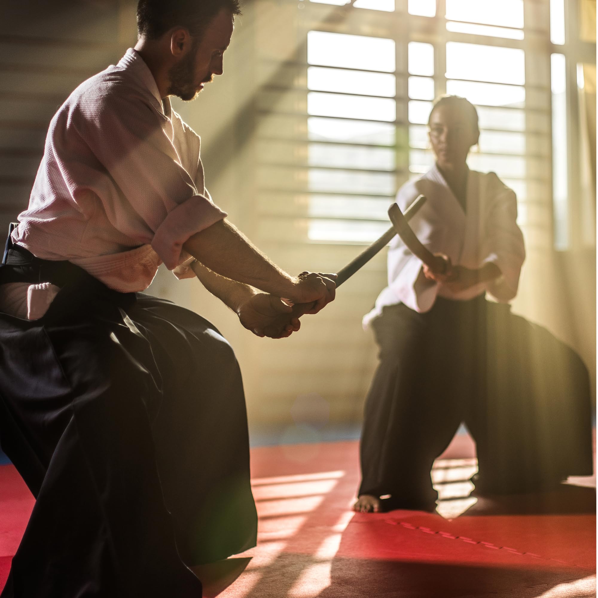 Bokken en bois Suburito, Bokuto avec Tsuba - Entraînement pour Aikido, Iaido, Kobudo, Kendo (bois)
