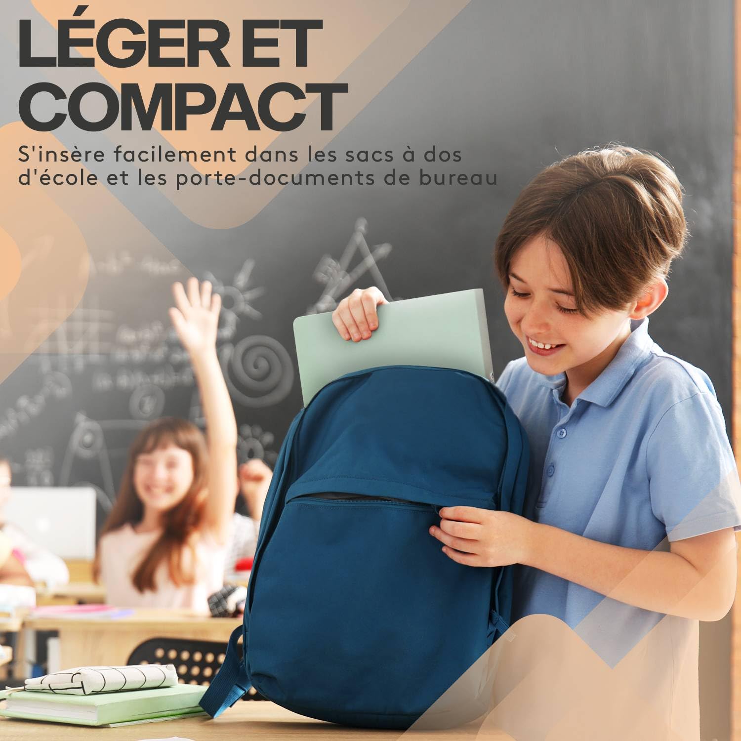 Classeur souple 4 anneaux A4 (21x29,7) dos de 15mm - Vert