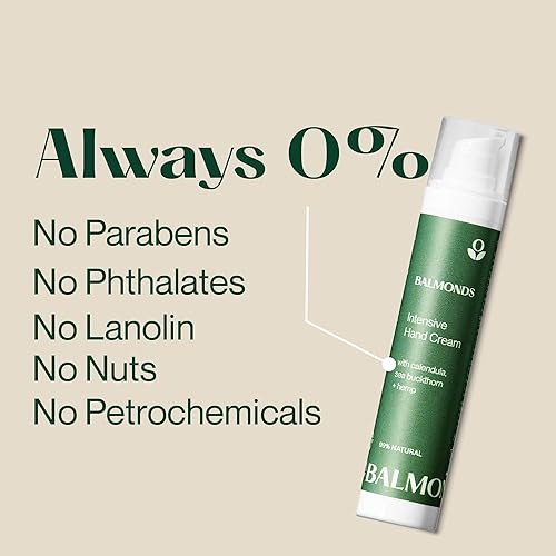 Miniatura 8 de Balmonds - Crema de manos intensiva - 1.8oz. (1.7 fl oz) - Loción de manos 100% natural para manos secas - Sin fragancia - Vegano y libre de