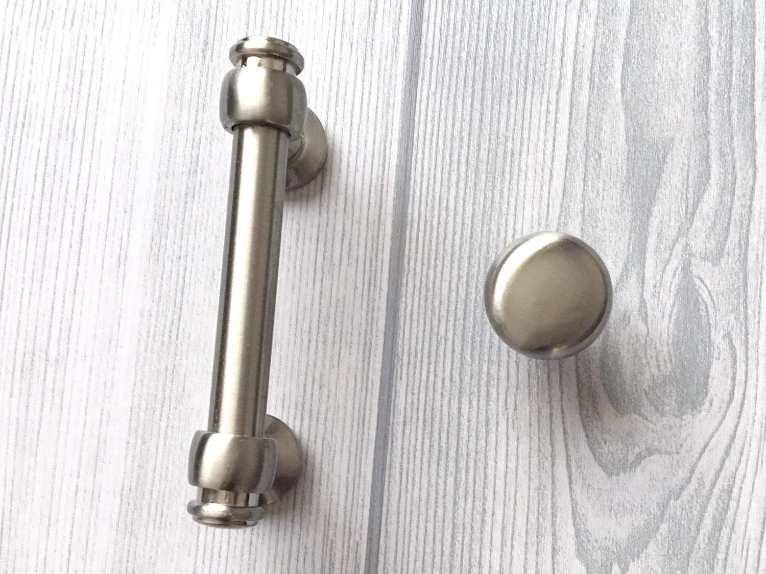Brushed Nickel Cabinet Pull Handle Drawer Pulls Handles Dresser Pull Cabinet Handle Knob Hardware/C-C:7.5" (Size : L:4" (102 mm)/C-C: 3"(76 mm))