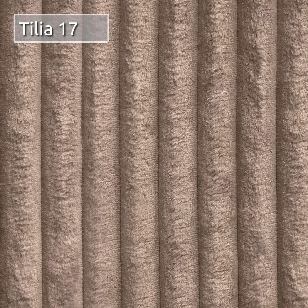 Sofnet Boxspringbett Mollo mit 2 Bettkästen, Doppelbett mit Bonell-Matratze und Topper, Polsterbett in weichem Cordstoff, Bett, Bettgestell für Schlafzimmer (Braun (Tilia 17), 180 x 200 cm)