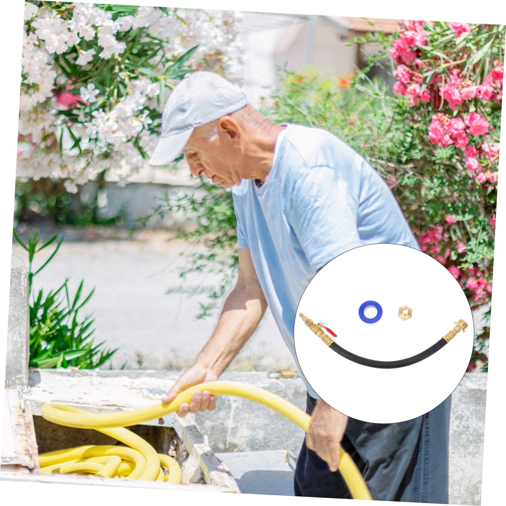 Adattatore Blowout per Sistemi Sprinkler Antigelo, 1 Pezzo | Ottone e Plastica, Raccordo Rapido per Tubo Giardino, Uso su Camper e Rubinetti