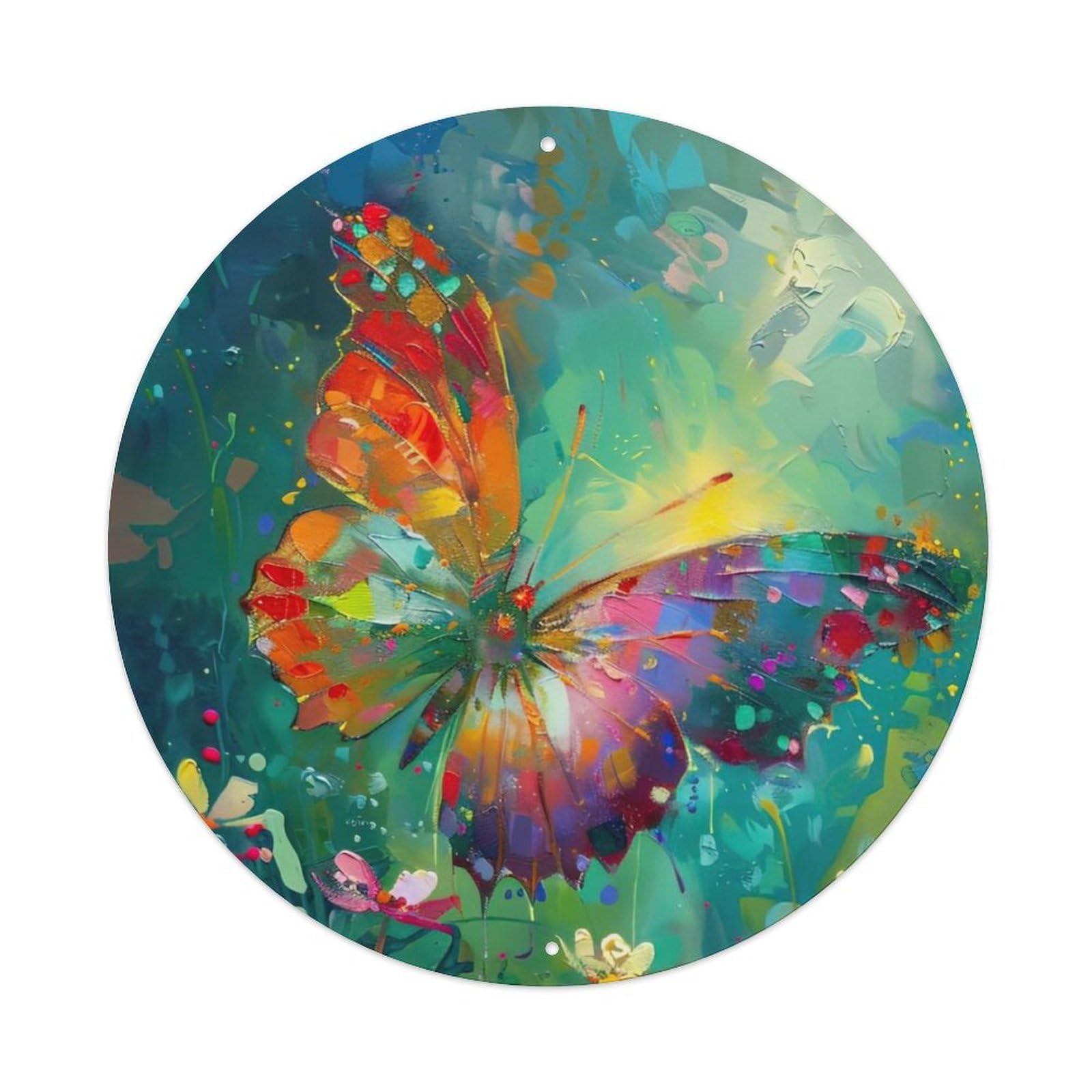 Animal Artwork Beautiful Butterflies Metal Tin Sign