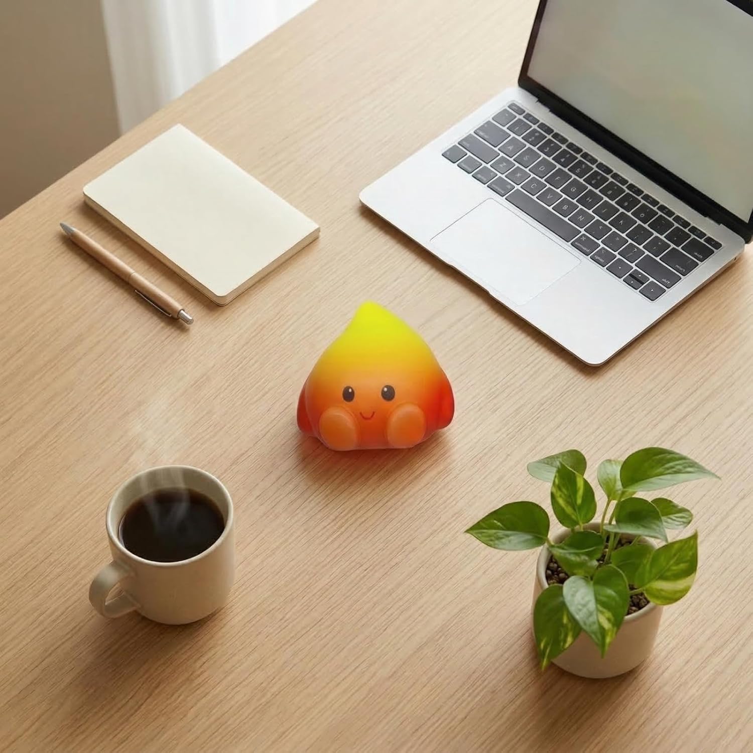 Dynamic Flame Squishy Toy Soft TPR Material Slow Rebound Stress Relief Toy Portable Vent Gadget for Daily Relax Use