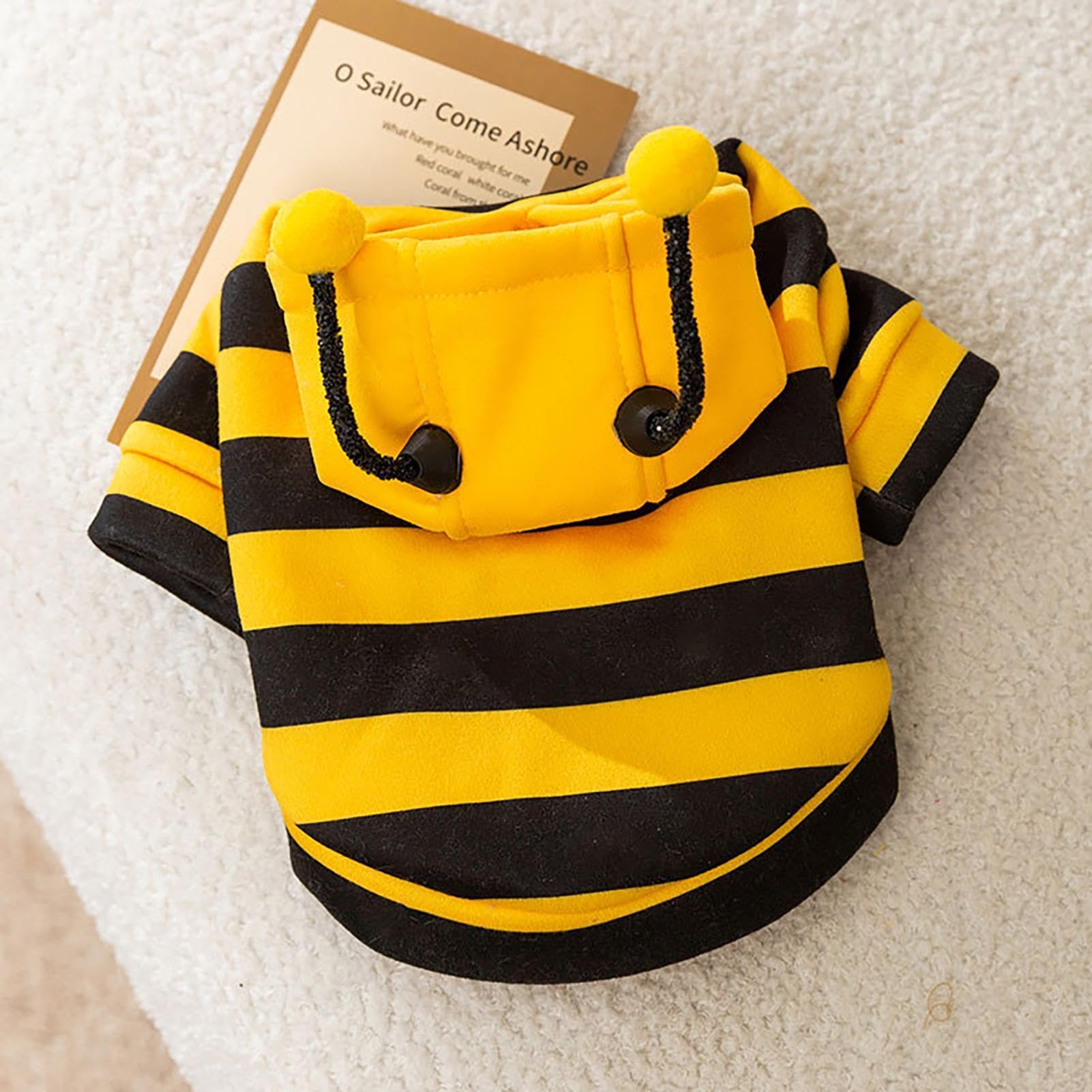 Kitten Bee Costume - Warm Bee Costume, Dog Hoodie, Bee Cosplay Outfit, Warm  Pet Clothes, Bee Outfit For Cat, Bee Costume : Amazon.co.uk: Pet Supplies