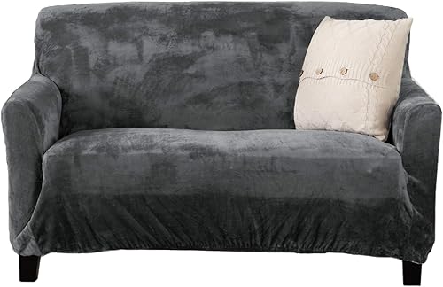 Vista 21 de Great Bay Home Funda reclinable de sarga estampada. Funda elástica de una pieza para sillón reclinable. Funda reclinable sin tirantes para sala