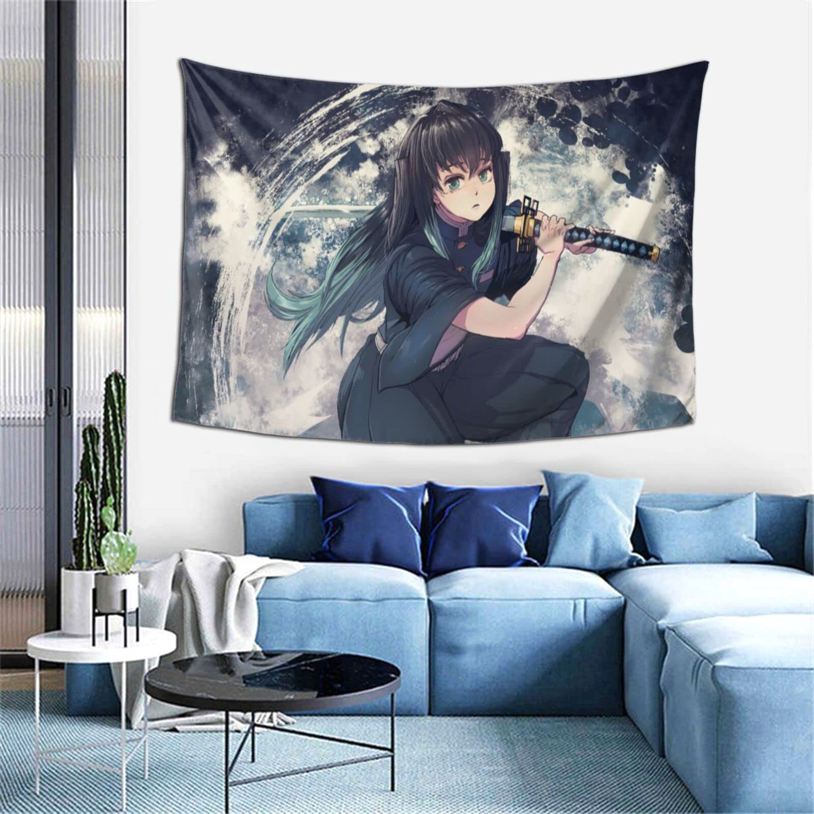 Amazon.co.jp: 鬼滅の刃 時透 無一郎 タペストリー 壁掛け 部屋 壁飾り