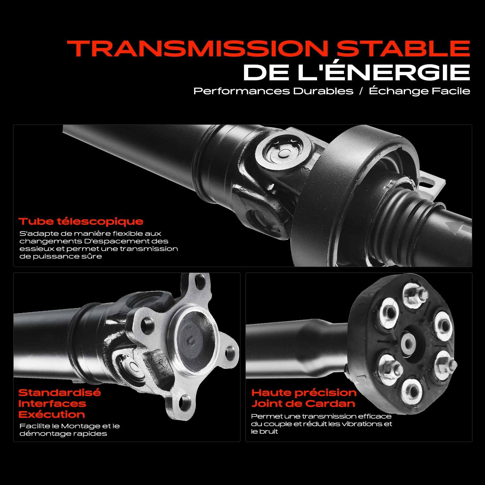Frankberg Arbre de transmission, 1300 mm, essieu arrière, 26107564736 | Compatible avec: X3 E83