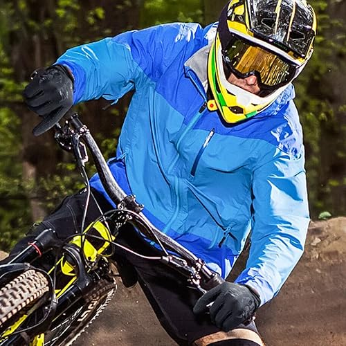 Miniatura 3 de BEACE Guantes de ciclismo guantes de bicicleta guantes de ciclismo para hombres y mujeres con pantalla táctil guantes de bicicleta de montaña Black,
