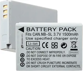 対応 POWER SHOT S100 POWER SHOT S110 カメラ互換バッテリー 2 個入り NB-5L6GU [並行輸入品]