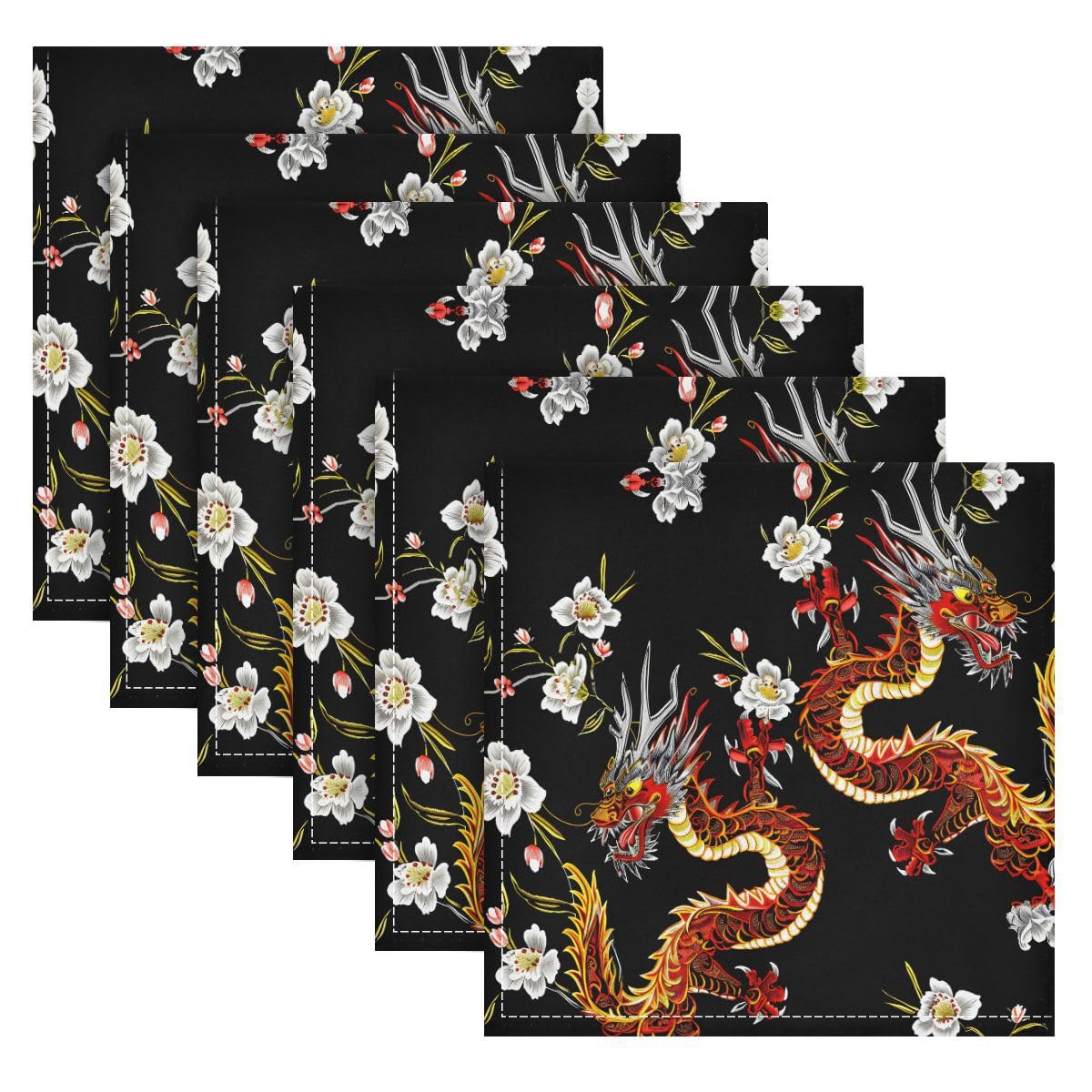 Serviettes de table lavables pour en finir avec le jetable motif fleurs