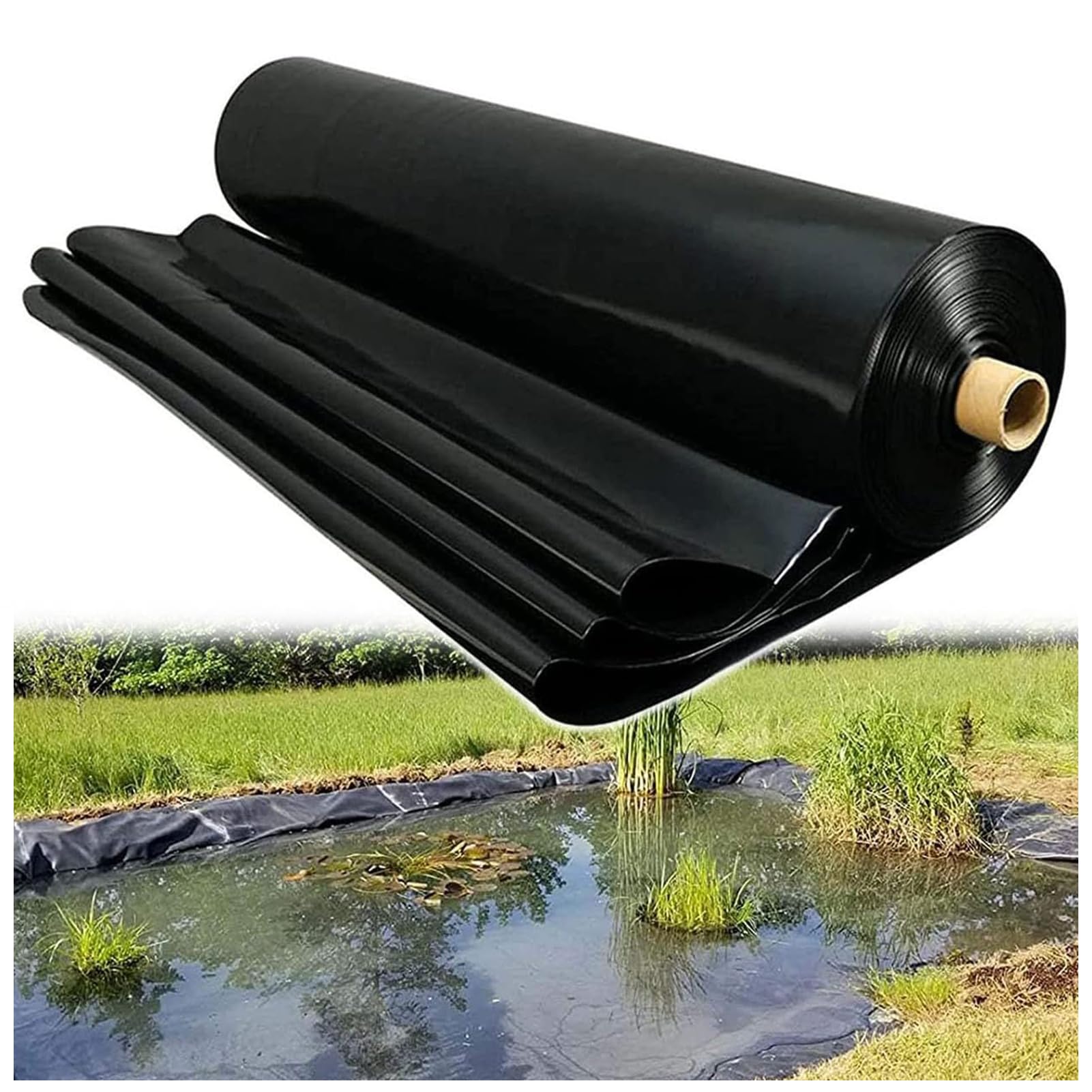 Revestimiento Duradero para estanques de koi y Fuentes de Agua - Resistente al Sol, Base Flexible para Fuentes de jardín y cascadas - Fácil de Cortar, protección de Alta Resistencia
