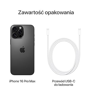 【新品】iPhone 16 Pro Max 黒 256GB Apple iPhone 16 Pro Max 256GB Tytan Czarny - Cena, opinie na