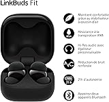 Sony LinkBuds Fit - Ecouteurs Bluetooth sans Fil à réduction de Bruit - Confortables, IPX4, Hi-Res Audio, Mode Ambient Sound, 21h d'autonomie, Connexion multipoint, iOS et Android - Noir - 2