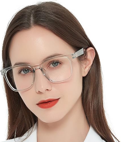 AEZUNI Lentes de lectura cuadrados de gran tamaño para mujer, de gran tamaño, a la moda, grandes lectores, 1.00, 1.25, 1.50, 1.75, 2.00, 2.25, 2.50,