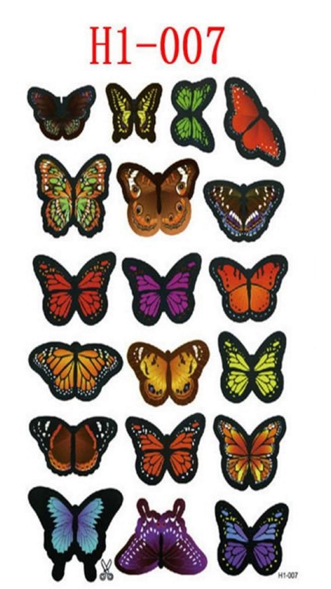 Indian Royals 'Multicolor 3D Butterflies' Stickers for wall, Decoration Items, Stickers, wall Decor, Butterflies, 19 Piece (21 cm x 29.7 cm) 2