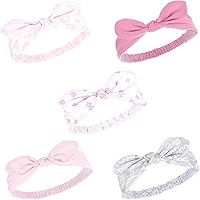 Vista 90 de Hudson Baby Cotton and Synthetic Headbands, Size 0-24 Months