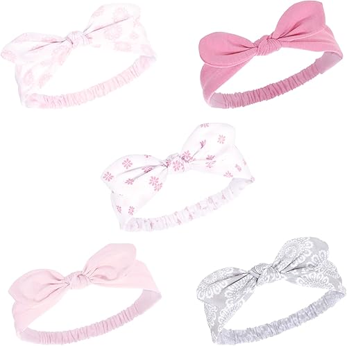 Vista 90 de Hudson Baby Cotton and Synthetic Headbands, Size 0-24 Months