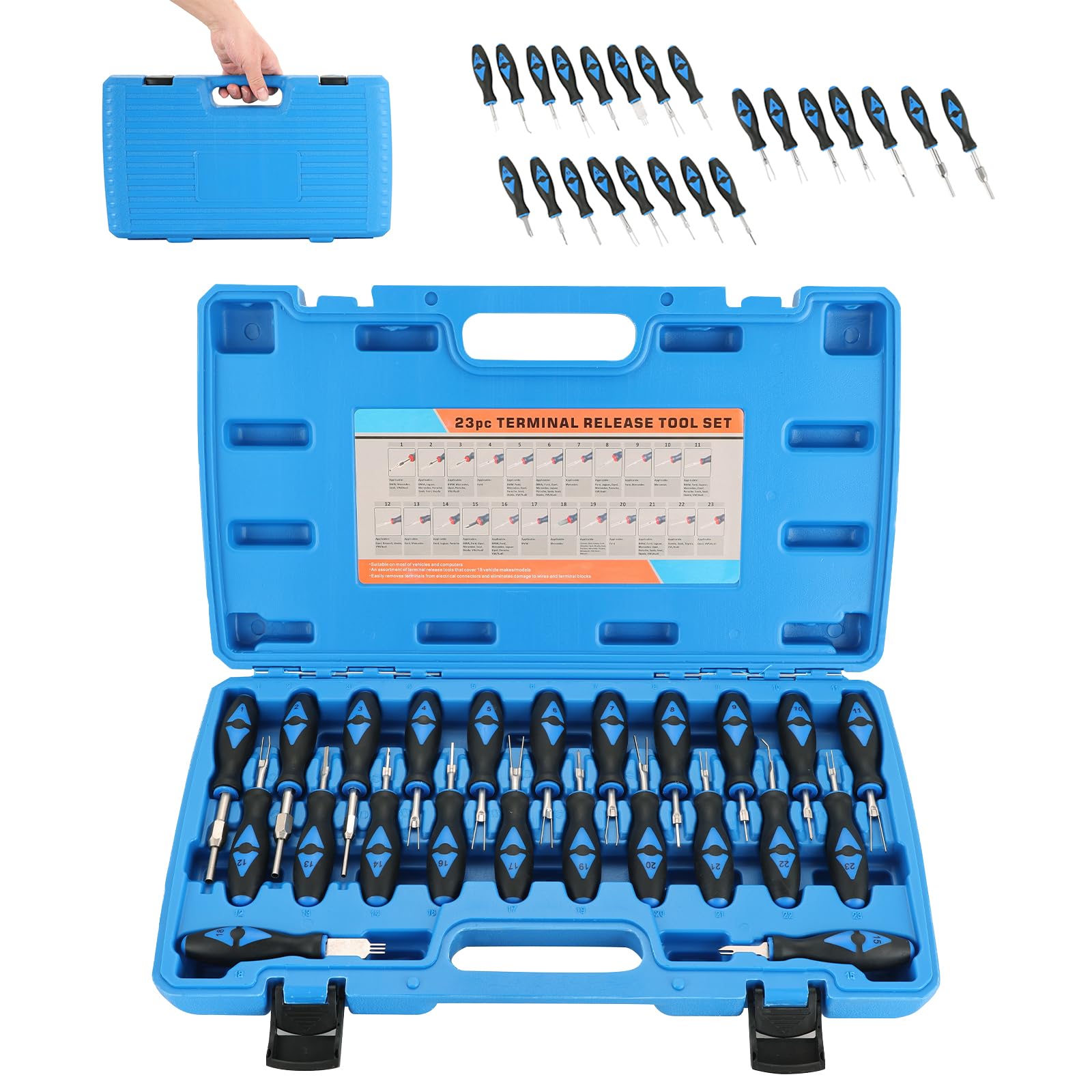 NYXOVA - Kit de herramientas de extracción de terminales, kit de 23 ...