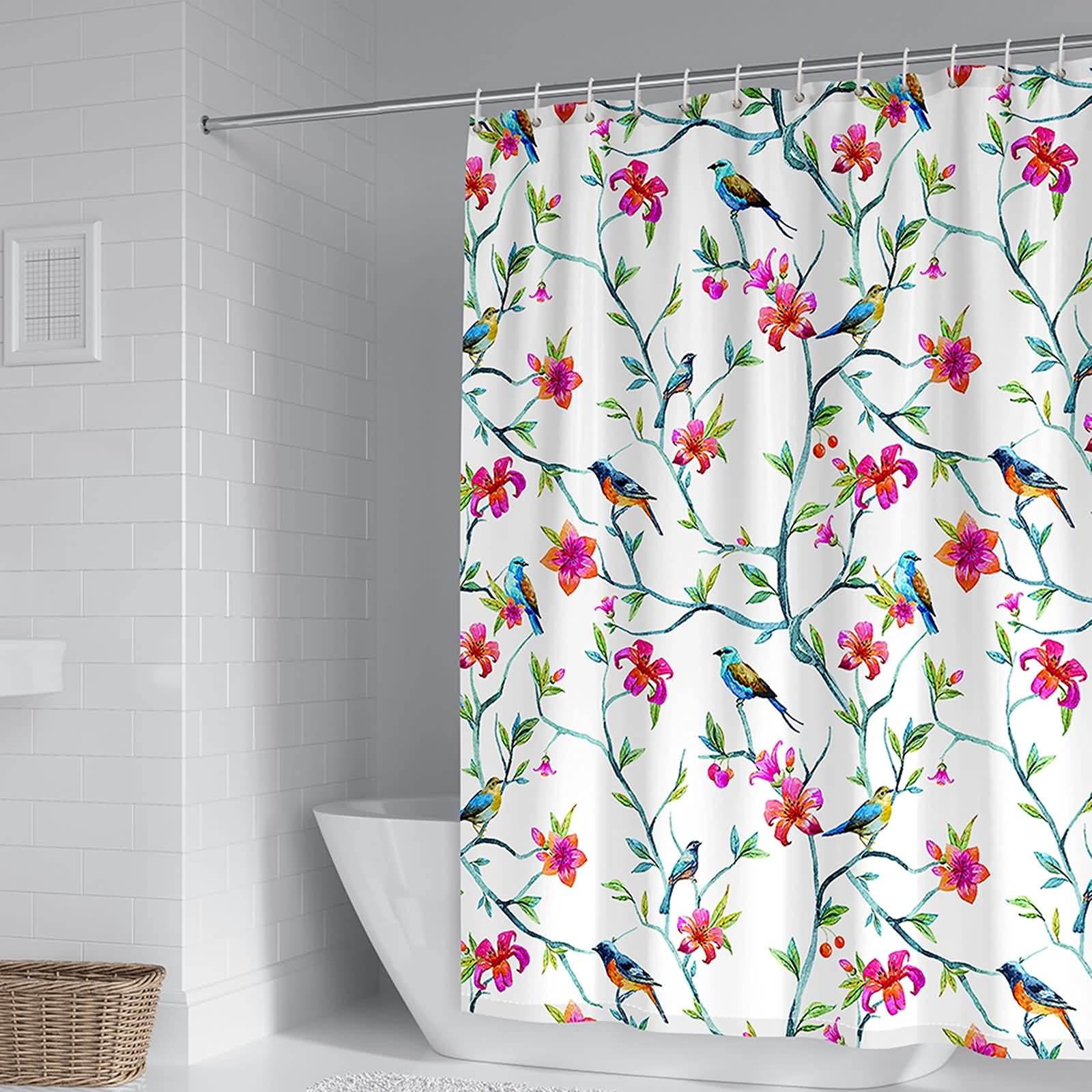Rideau de douche anti-moisissure KnSam fini l'eau au sol salle de bain 180x180