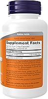 Vista 2 de NOW Suplementos, L-Arginina 500 mg, Precursor de Óxido Nítrico*, Aminoácido, 100 Cápsulas Vegetales