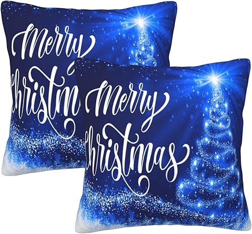 Miniatura 10 de Juego de 2 fundas de almohada de Navidad con copos de nieve rojos, cuadradas, decorativas, para sofá, hogar, dormitorio, silla, automóvil, interior