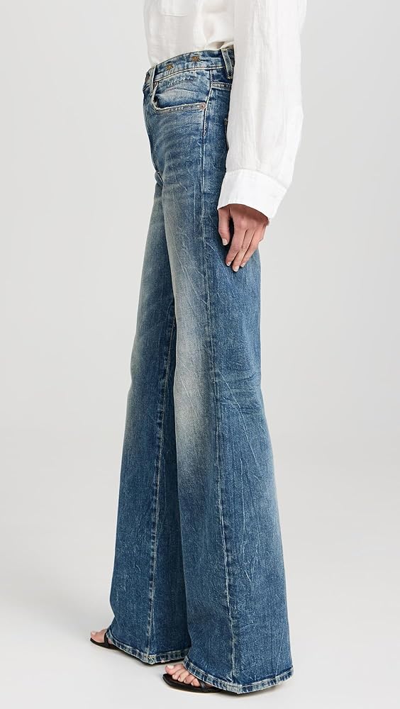 デニム・ジーパン R13 Woman Jeans Grey R13W2048 D268A JANE JEAN - CRACKLED GREY – R13