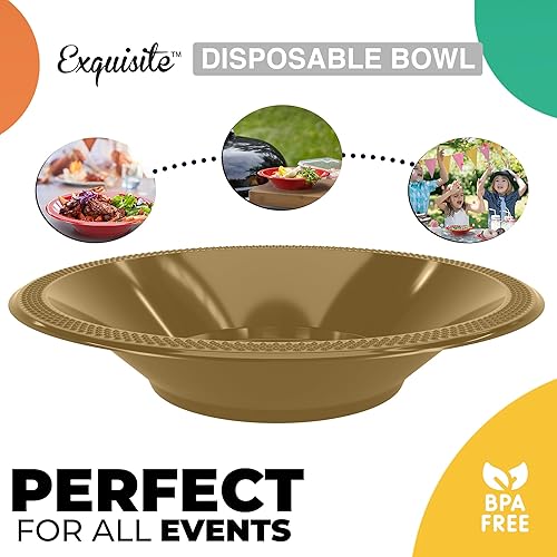 Miniatura 2 de Bandejas desechables de plástico para postre y ensalada, color liso, 100 unidades