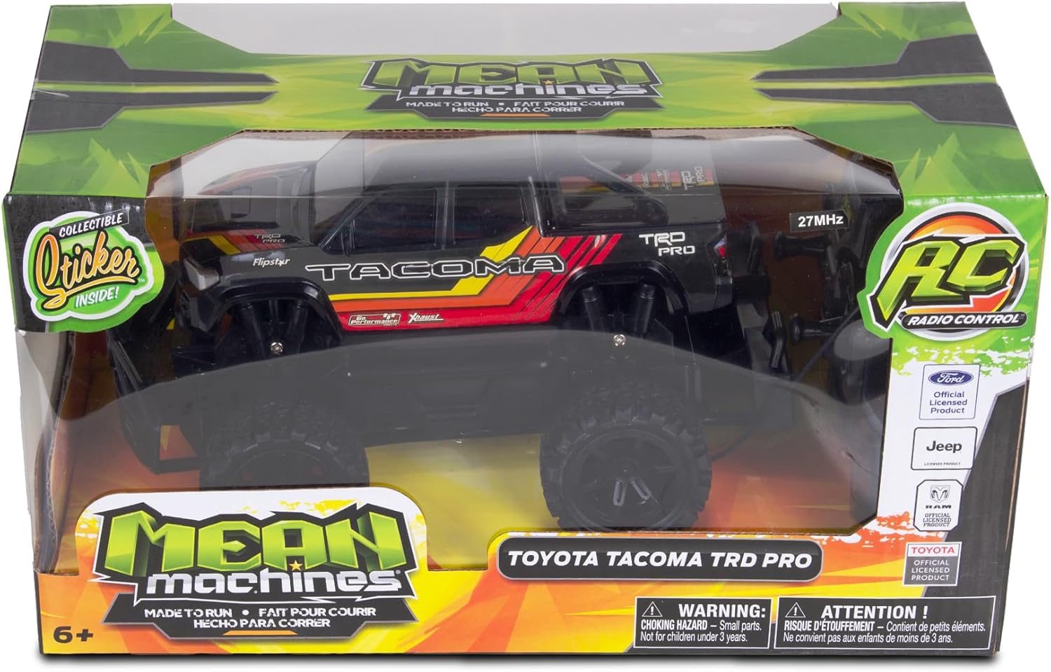 NKOK Mean Machine 1/24 Scale Full Function R/C Toyota Tacoma - Colors Will Vary
